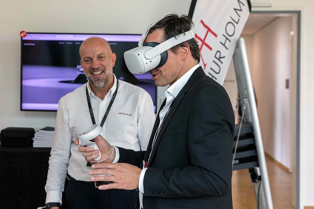 VR-Technik in Anwendung