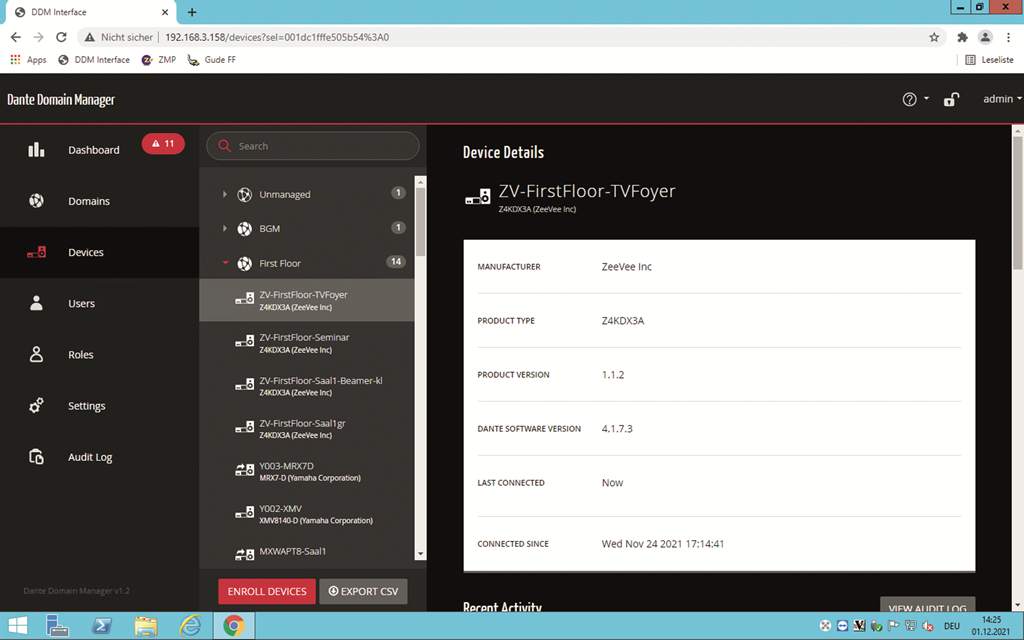 Dante Domain Manager 