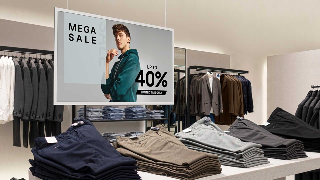 Samsung Color E-Paper im Modengeschäft