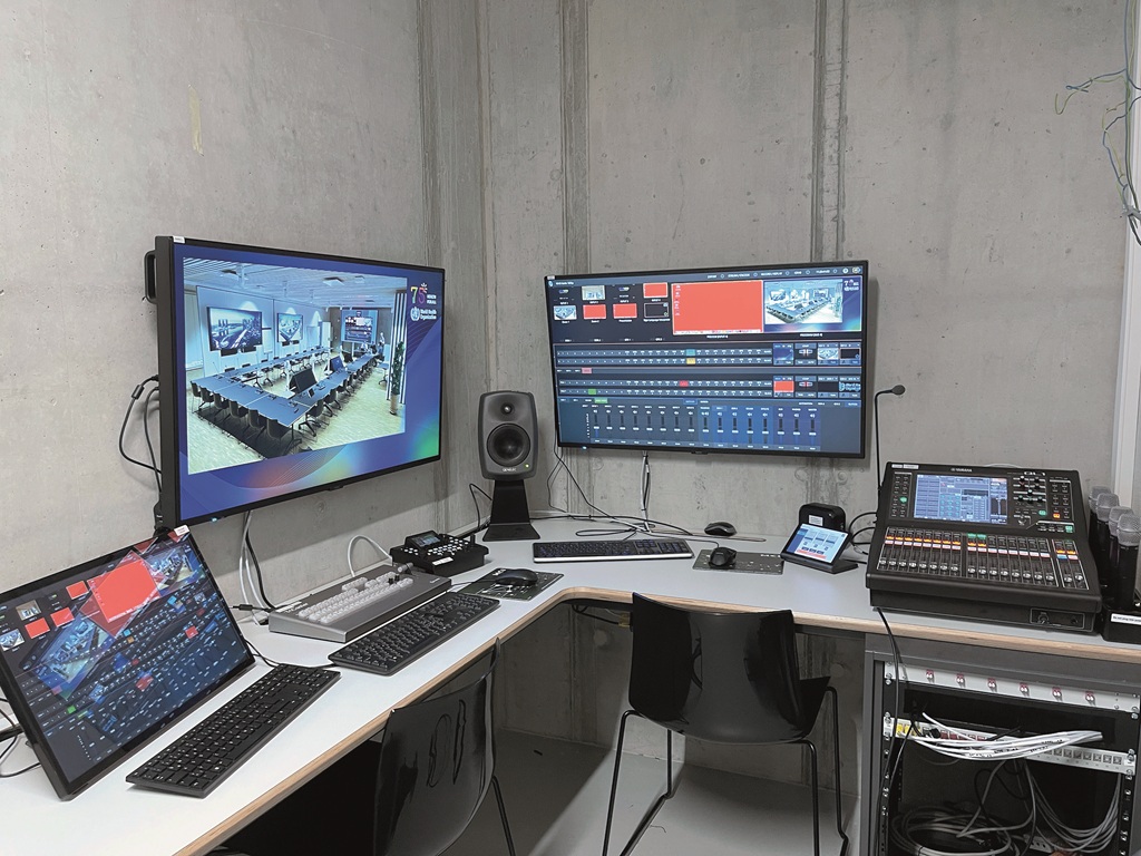 Raum mit Videokonferenz mit Cisco Codec Pro Vi