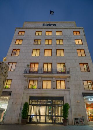 Außenansicht der neuen Zentrale des Beratungsunternehmens Eidra