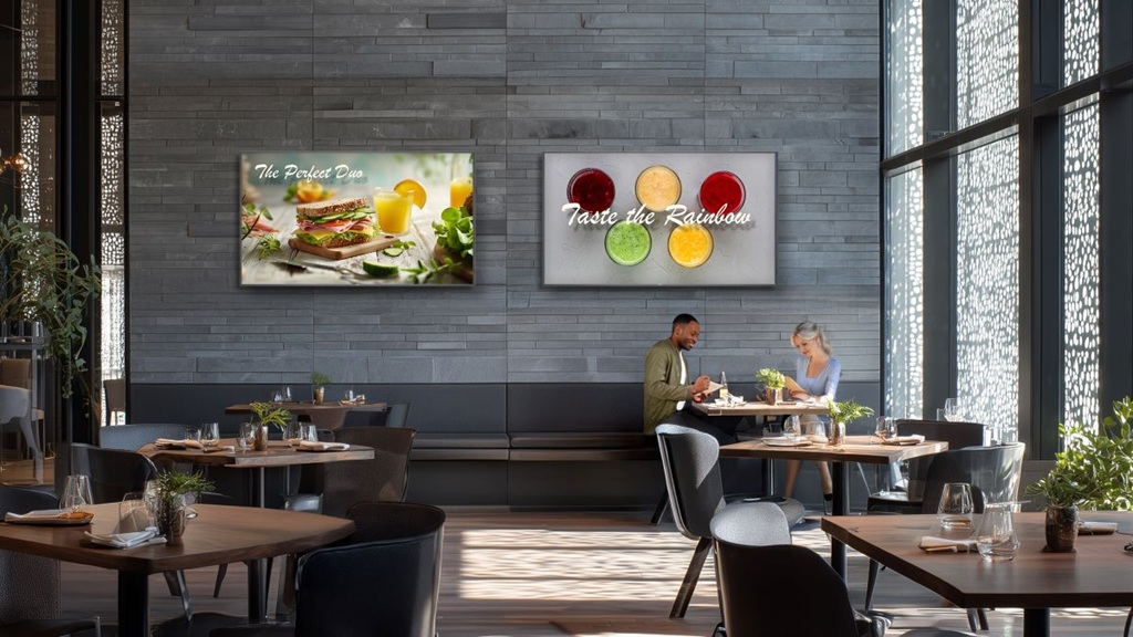 Philips Signage 6000 in einem Restaurant