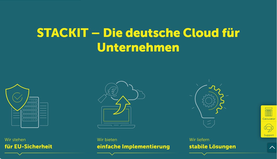 Website von STACKIT