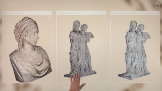 Drei antike Büsten nebeneinander