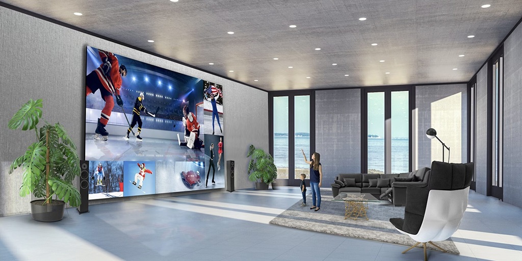 Riesiges Display in Foyer