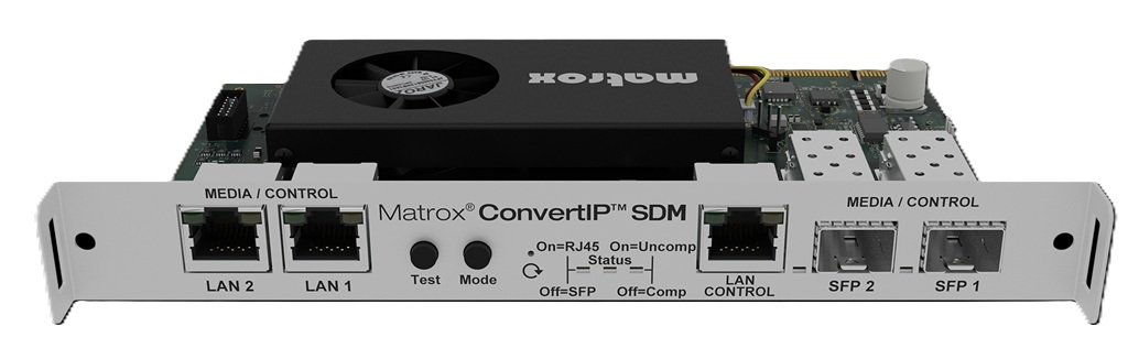 Matrox ConvertIP SDM-Modul (Smart Display Module) mit diversen Schnittstellen