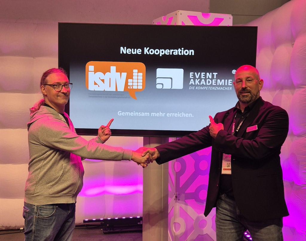Marc Stähly (isdv e.V.) und Adrian Walz (Event-Akademie Baden-Baden) 
